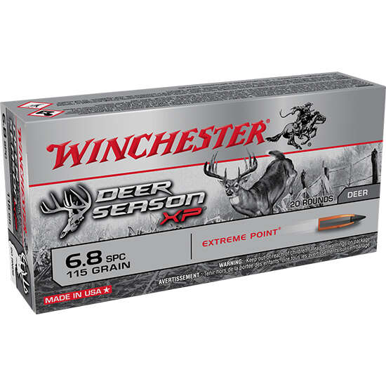 Ammunition Winchester Repeating Arms ZPAP M85 6.8mmSPC WIN DEER SEASON XP 6.8SPC 115GR 20/10